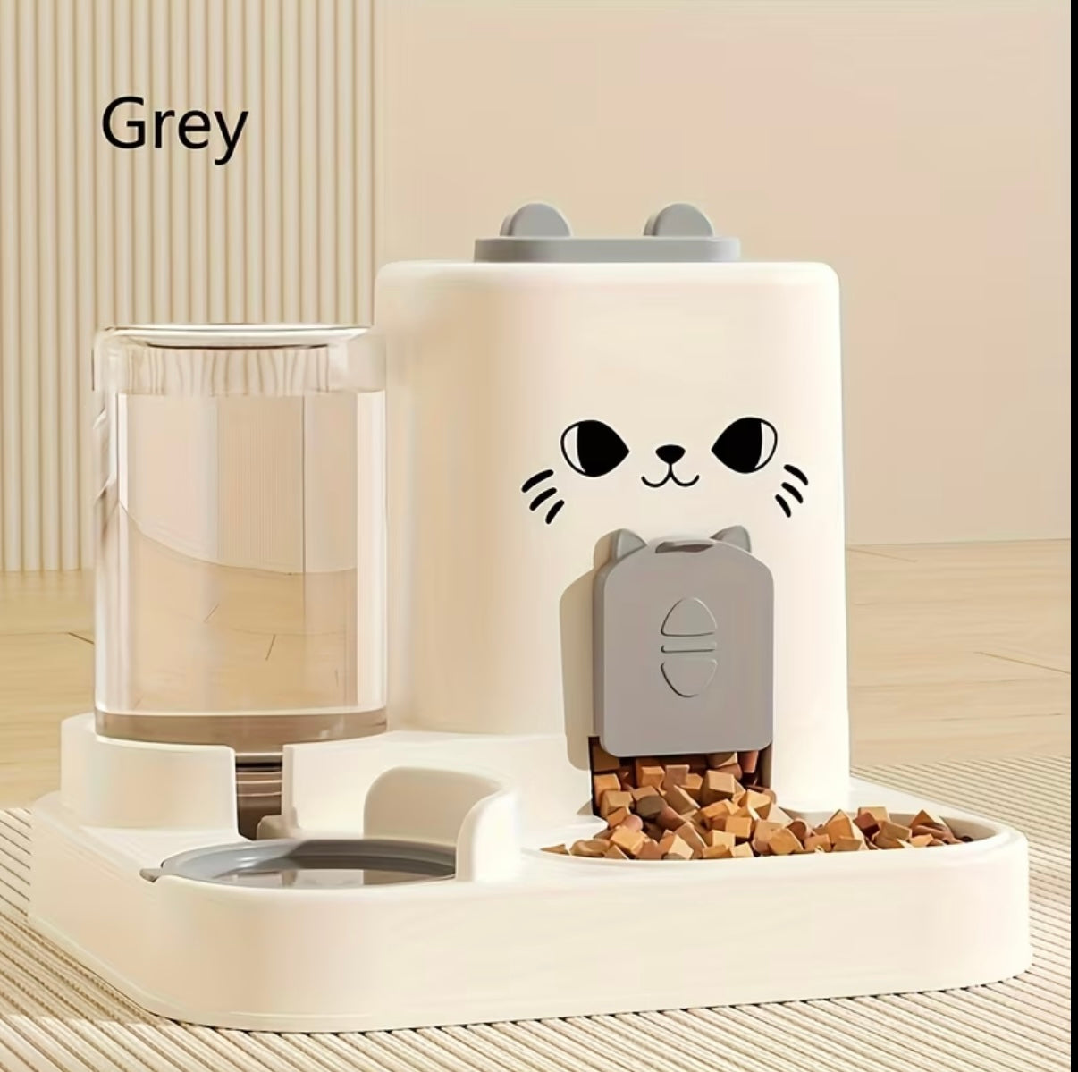 Distributeur automatique de nourriture et eau pour chat
