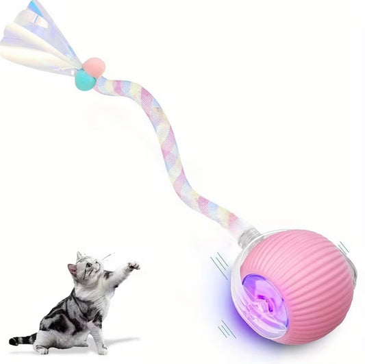 Balle interactive roulante pour chat, jouet électrique
