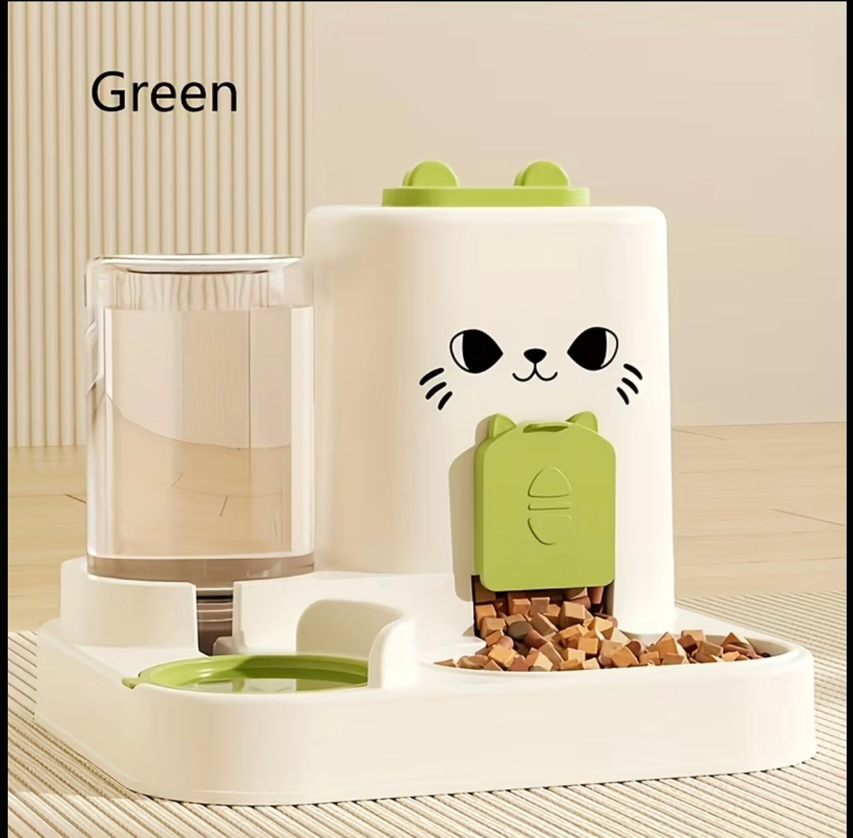 Distributeur automatique de nourriture et eau pour chat